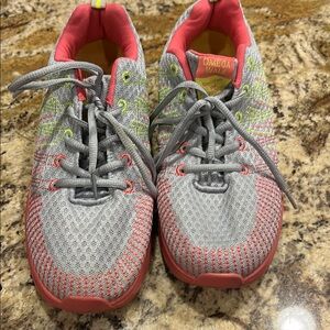 Omega Walk Gray and Pink Sneakers